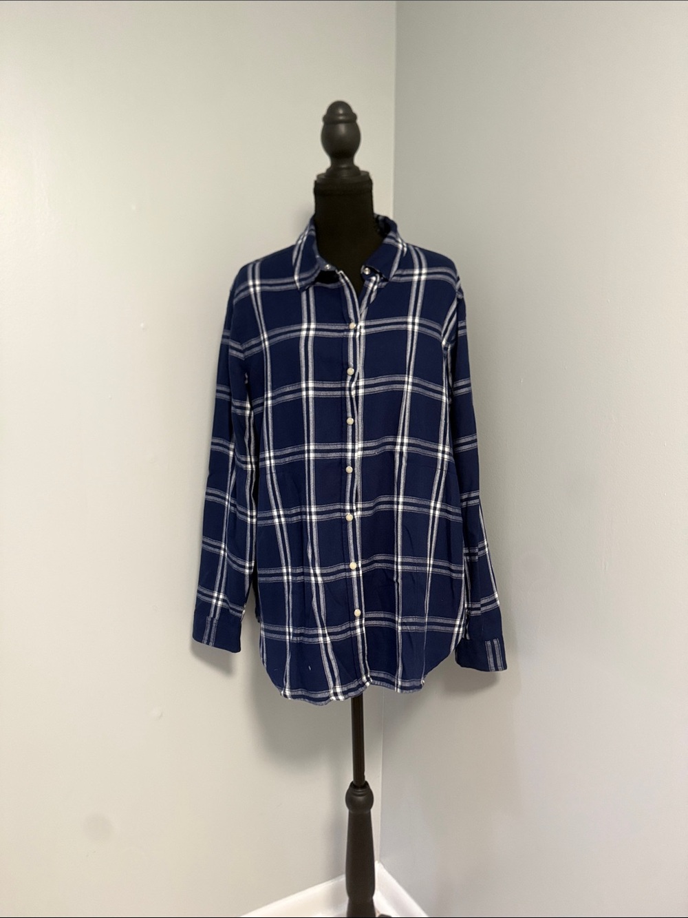 Jachs Girlfriend Navy Boyfriend Shirt